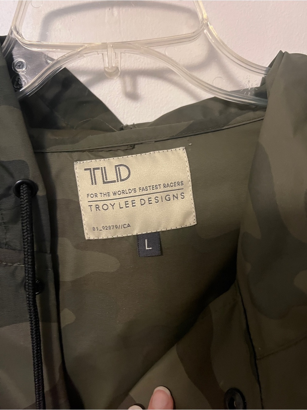 Troy Lee Designs Men’s Camo Hooded Rain Jacket View 2
